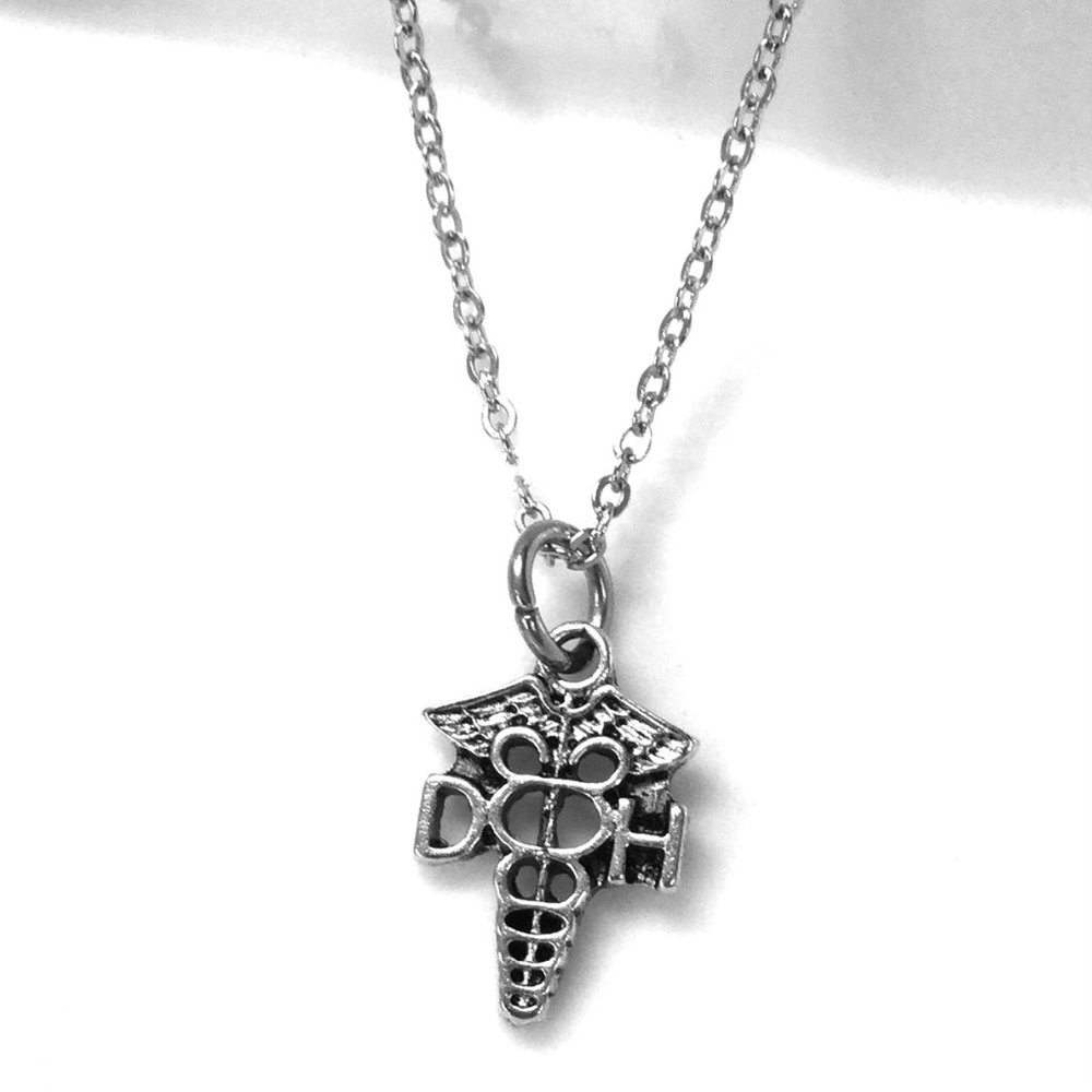 Small dental hygienist Symbol Charm Necklace